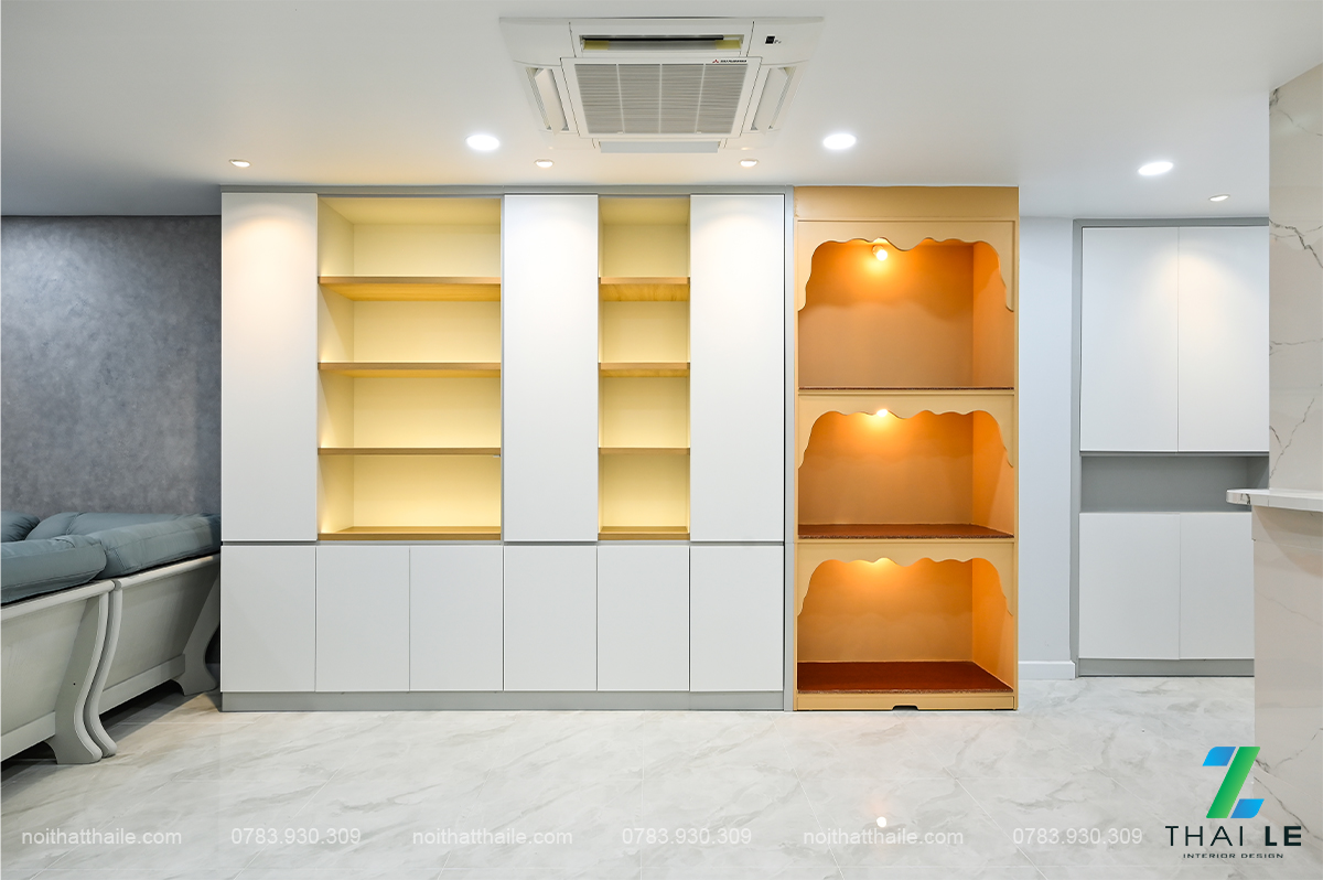 Thi công nội thất phòng khách bếp căn hộ Giai Việt | B23.07 - 140m2